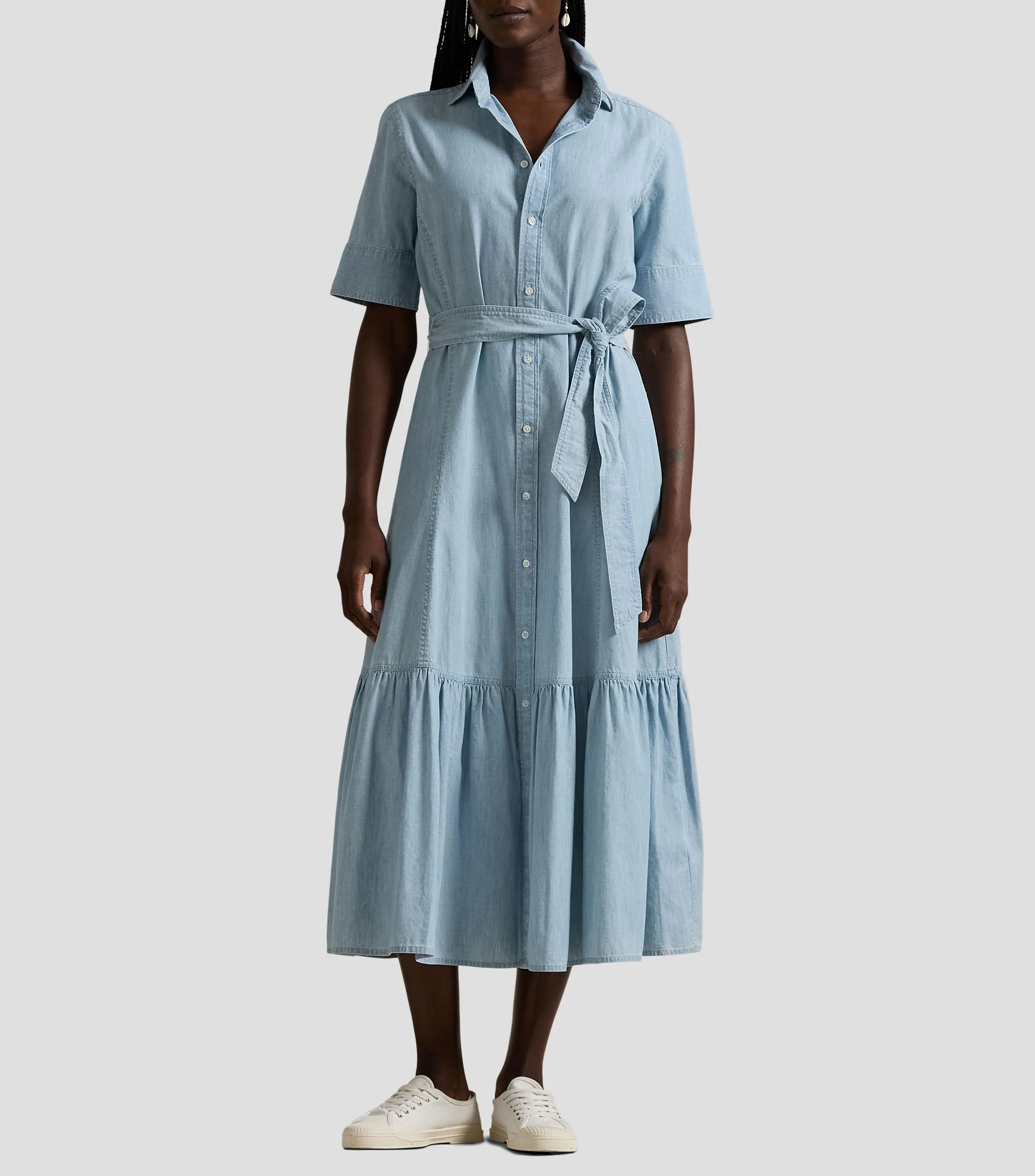 Lauren Ralph Lauren Vestido maxi en mezclilla Mujer