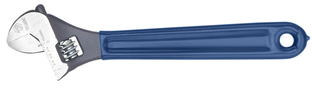 Llave ajustable pavonada m/cubierto 12''