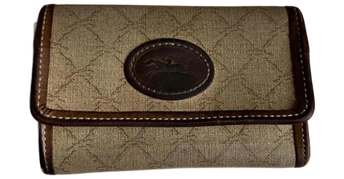 Longchamp Cartera, billetes, tarjetas Castaño Beige 