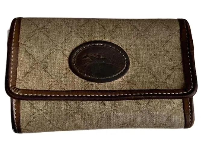 Longchamp Cartera, billetes, tarjetas Castaño Beige 