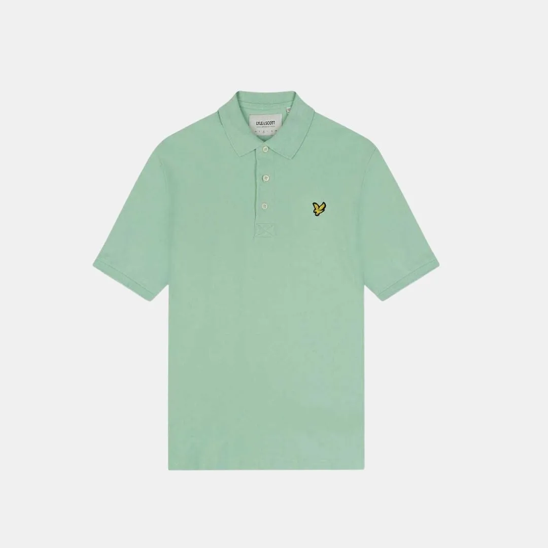 Lyle & Scott Plain Polo Shirt Turquoise Shadow