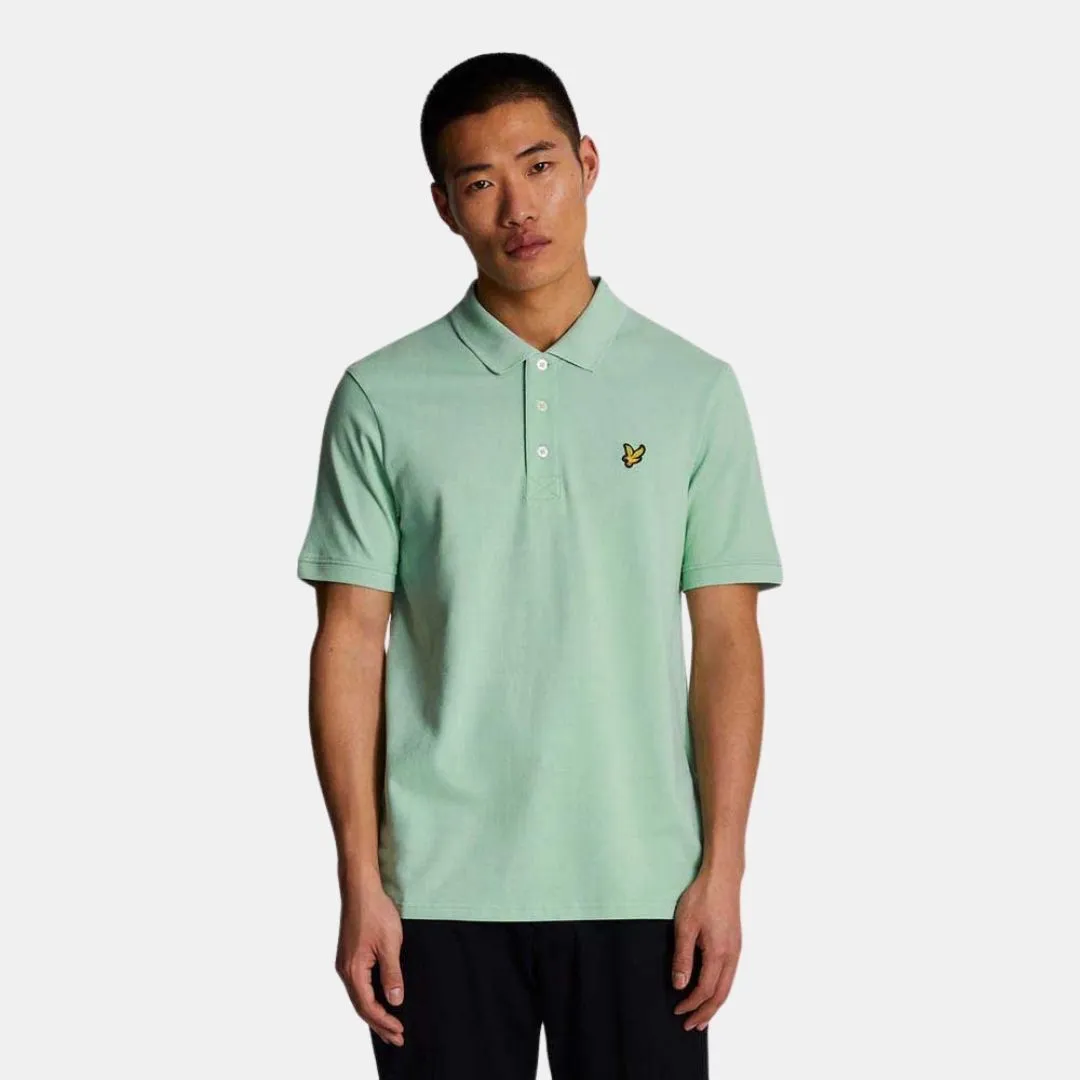 Lyle & Scott Plain Polo Shirt Turquoise Shadow