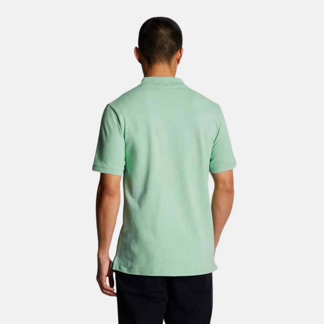 Lyle & Scott Plain Polo Shirt Turquoise Shadow