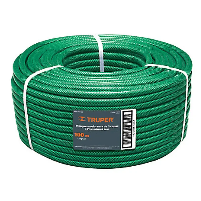 MANGUERA TRUPER ROLLO 100M REFORZADA 3/4 PULG MAN3/4R