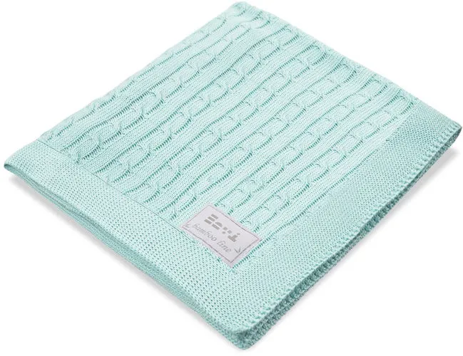 Manta color menta de bambú para bebé