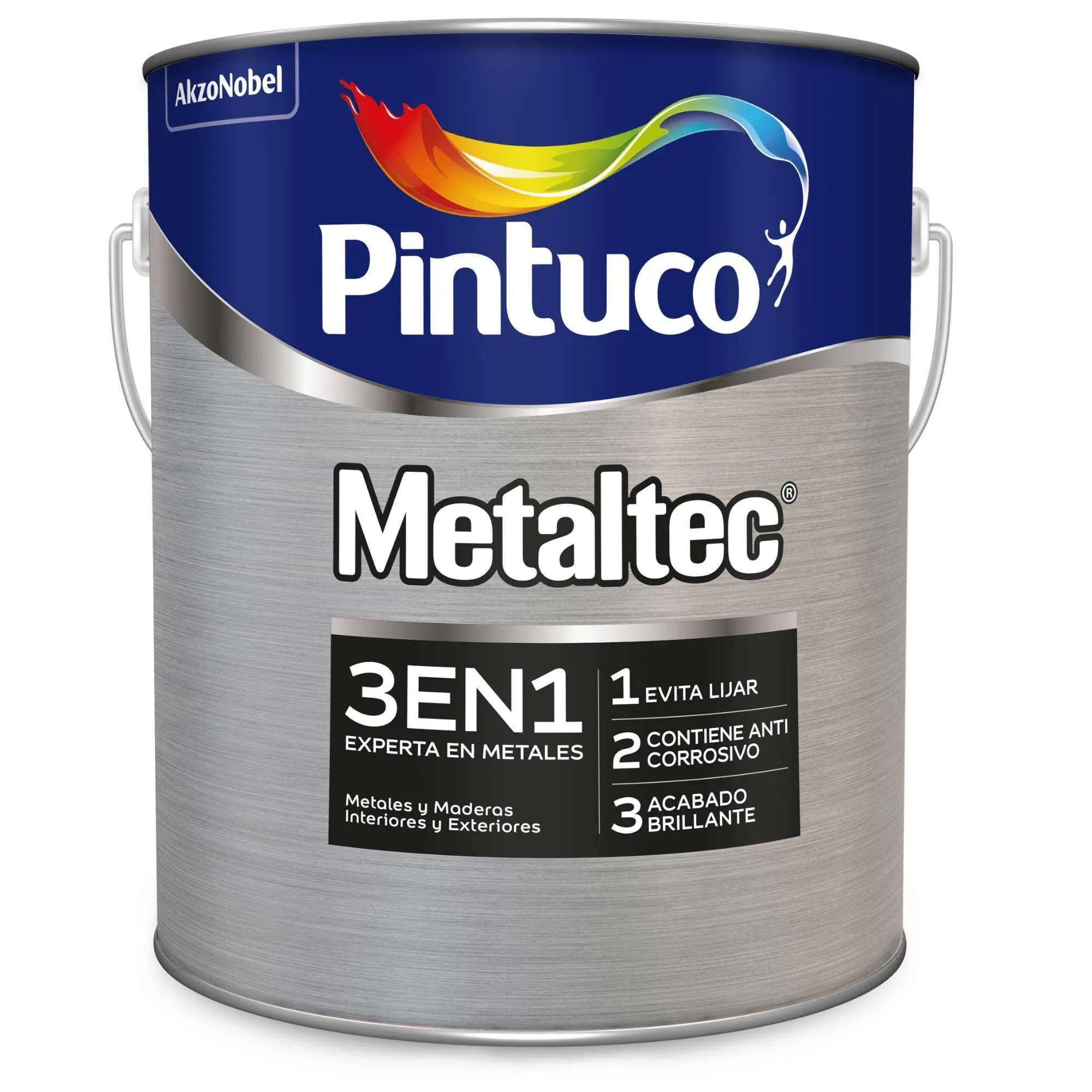 Metaltec 3 En 1 Rojo óxido Pintuco 1 galón