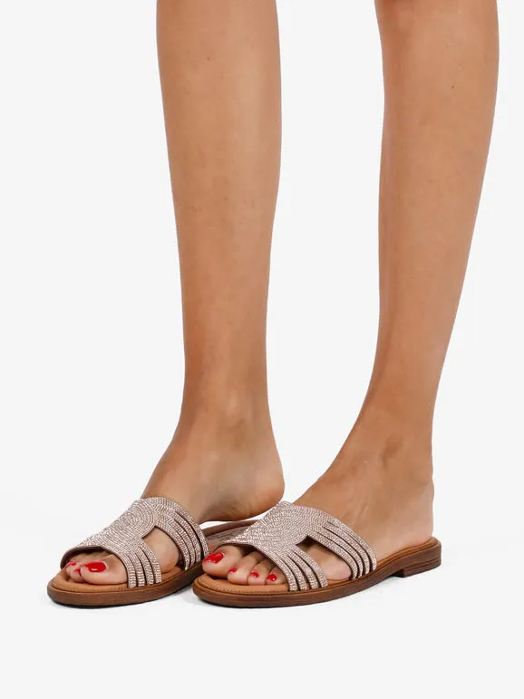 Miss Desiree Zapatillas de mujer con pedrería.