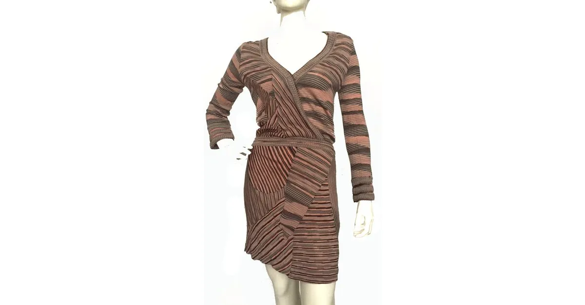 Missoni Vestido de punto galón Multicolor 