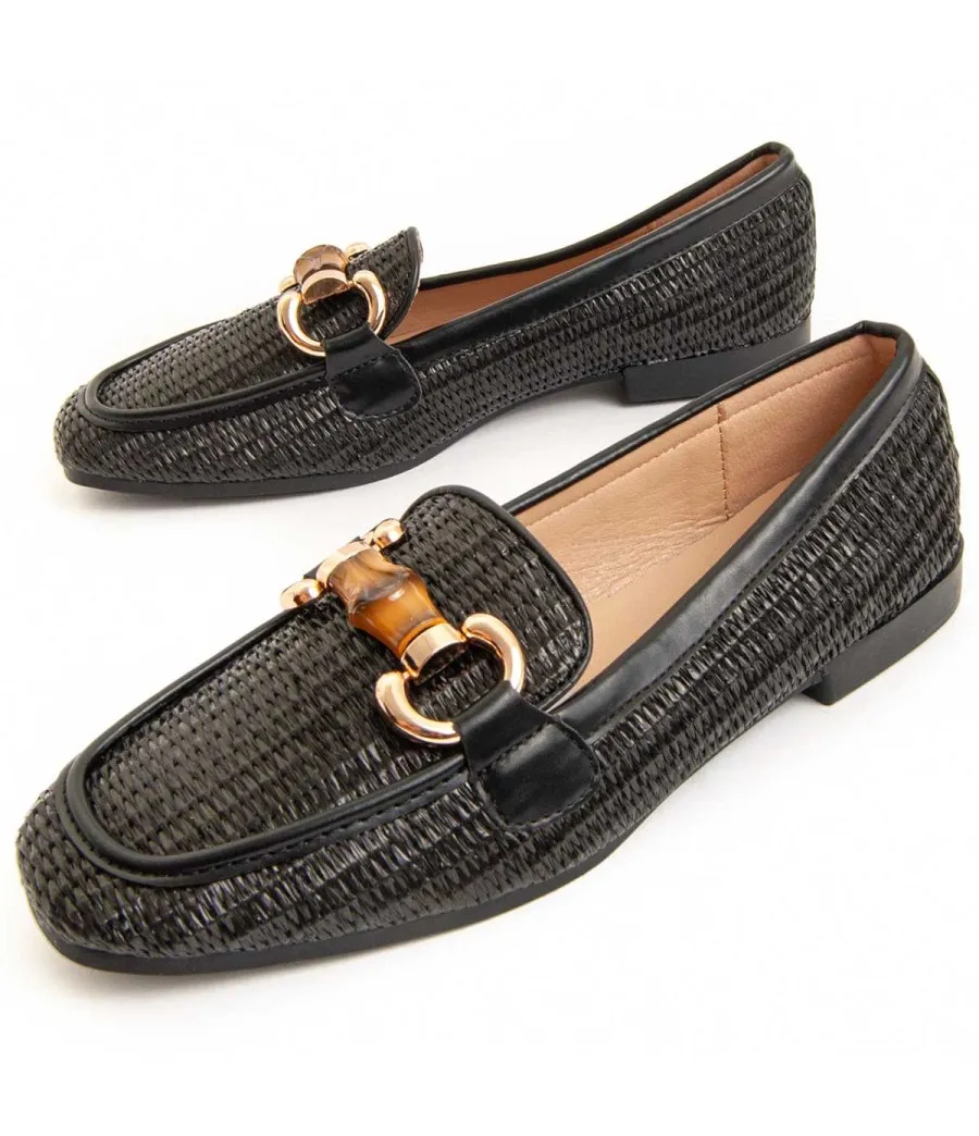 Mocasín Casual Para Mujer.  Montevita  Raffi2  95712 Negro