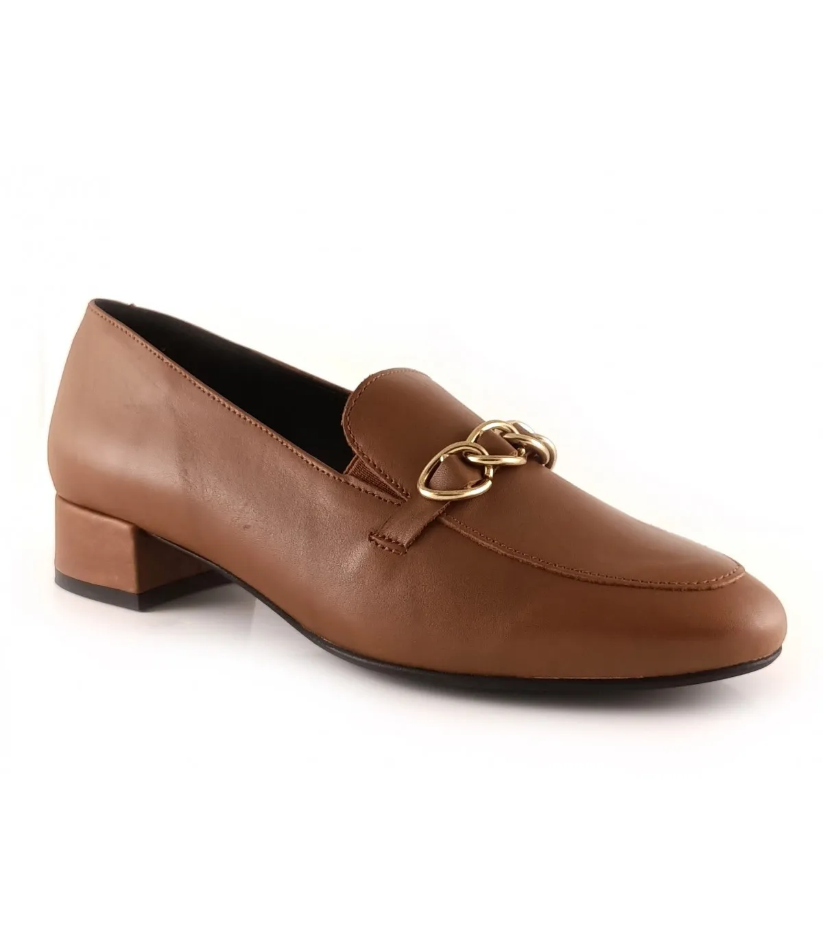 Mocasín para mujer con cadena