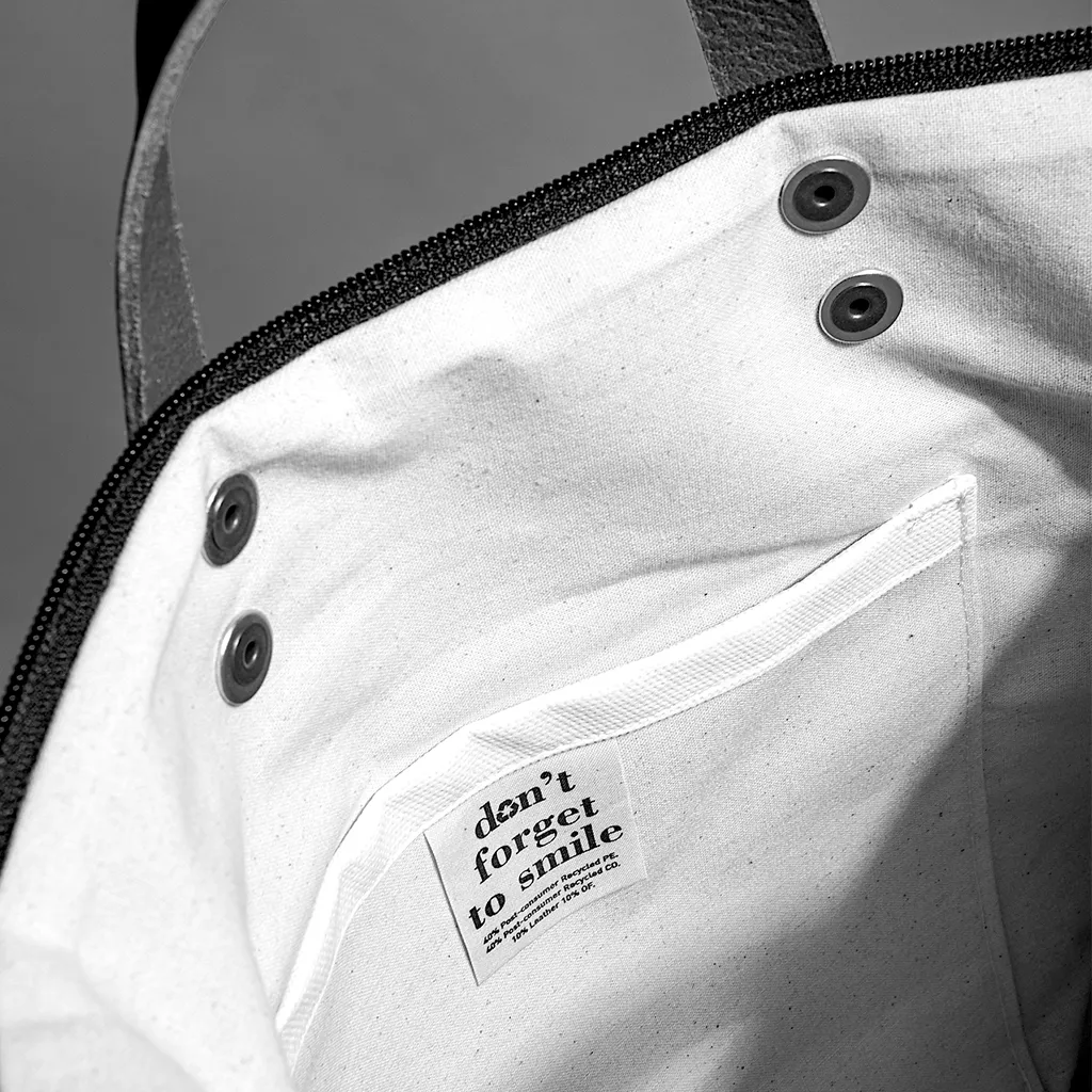 Mochila book holder cuadrada loneta