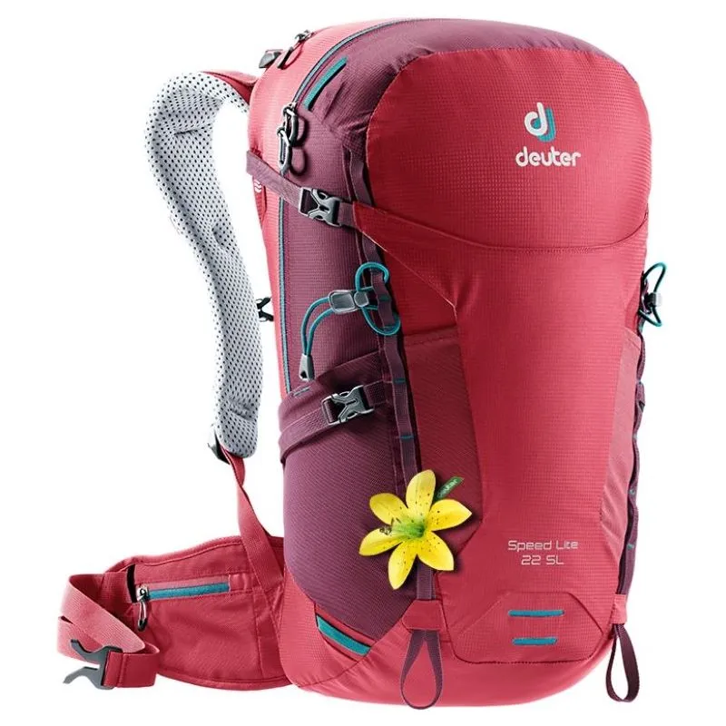 MOCHILA DEUTER SPEED LITE 22 SL (ROJO CARDENAL)  DAMAS
