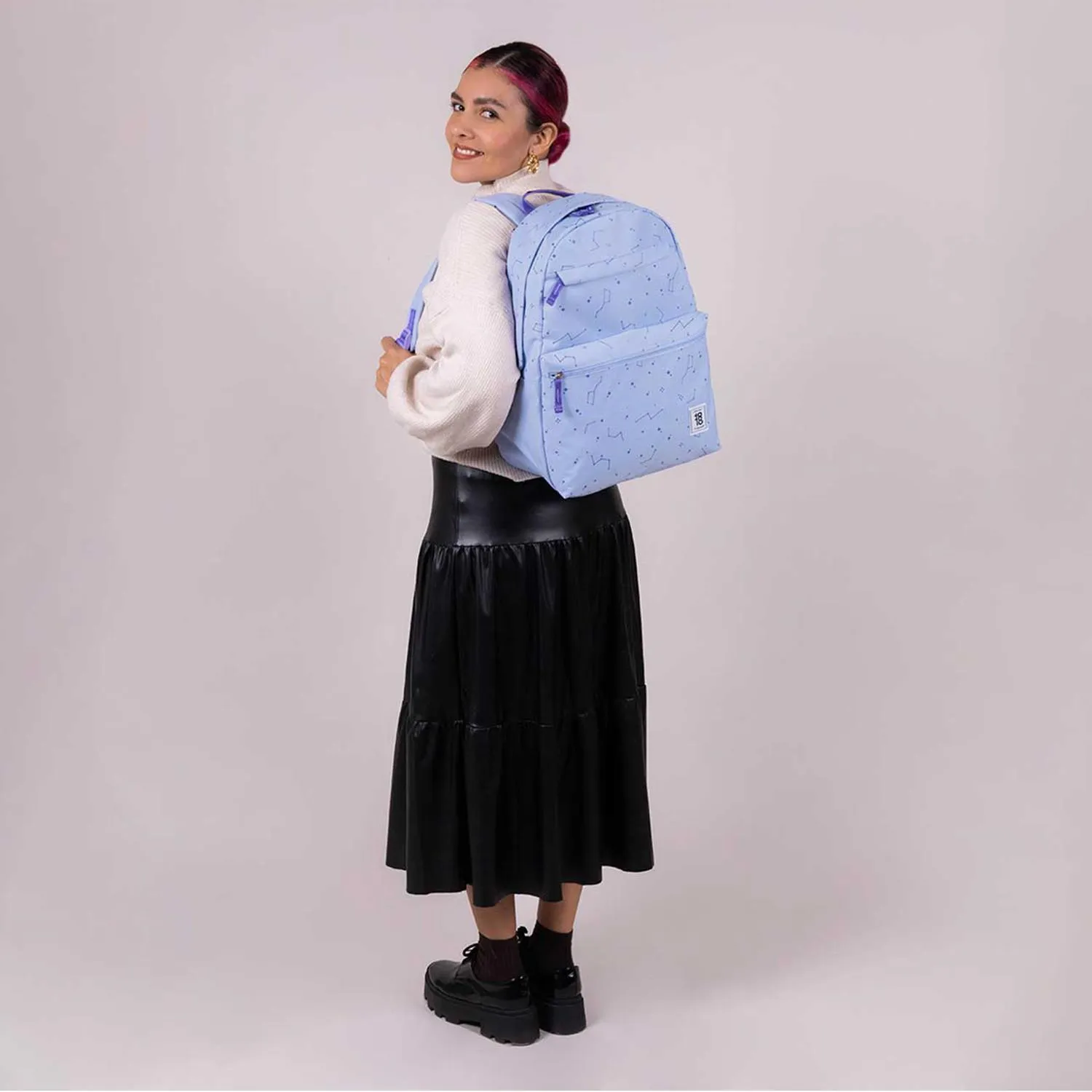 Mochila Lila Constelaciones Chenson