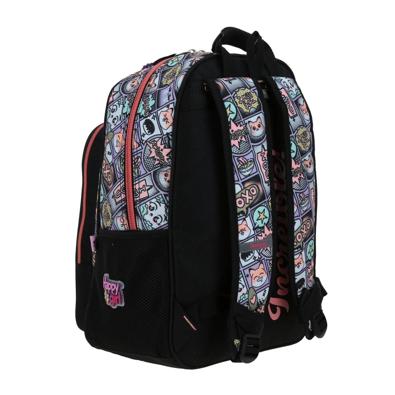 Mochila Negra Para Nia Happy Girl By Chenson Mixco