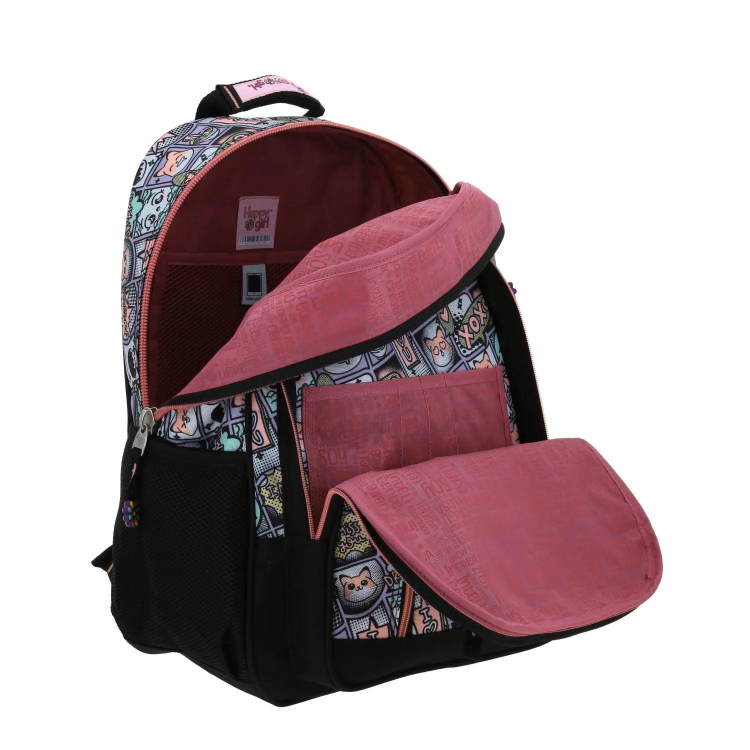 Mochila Negra Para Nia Happy Girl By Chenson Mixco