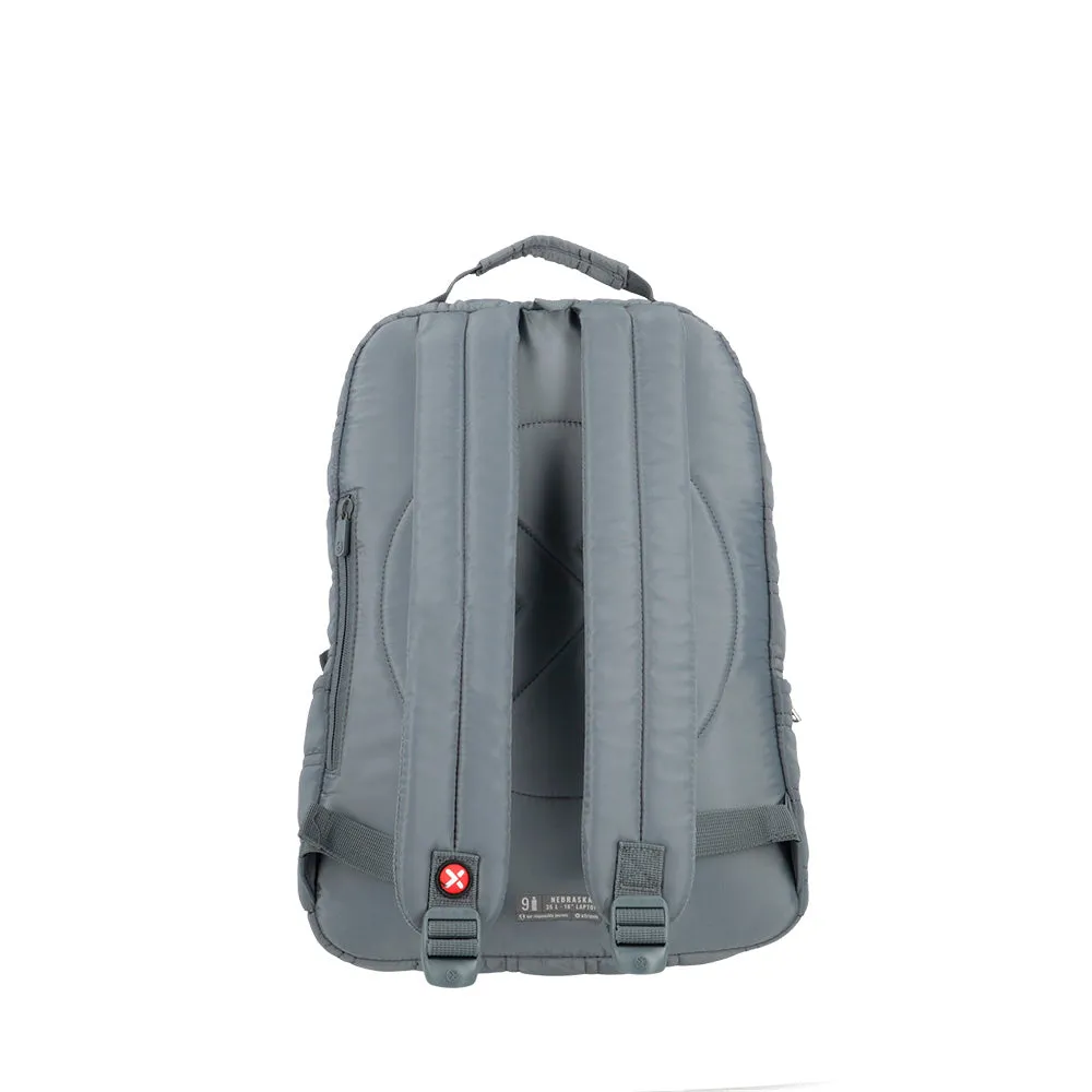 Mochila para laptop Nebraska 16 gris
