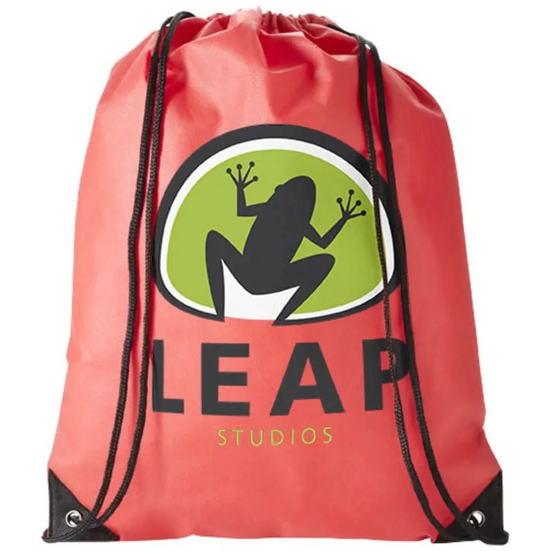 Mochila publicitaria de cuerdas no tejida Evergreen