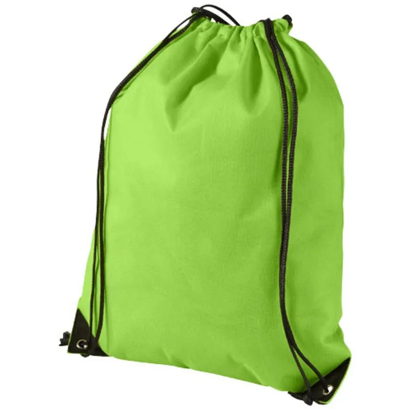 Mochila publicitaria de cuerdas no tejida Evergreen