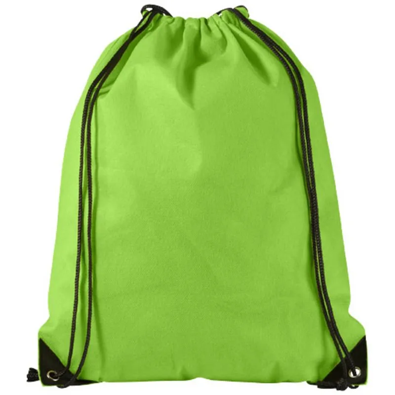 Mochila publicitaria de cuerdas no tejida Evergreen