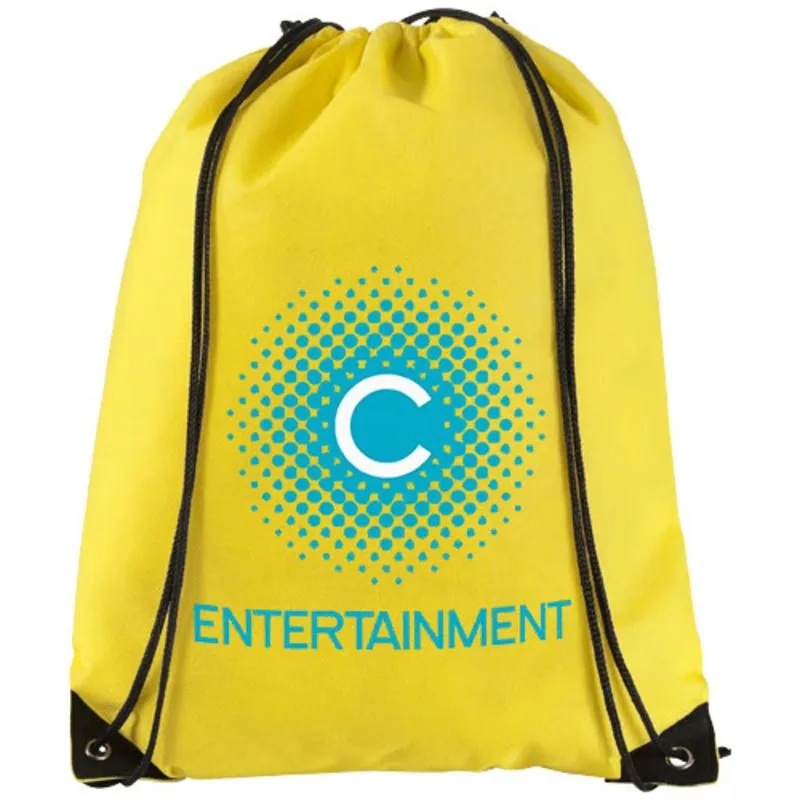 Mochila publicitaria de cuerdas no tejida Evergreen