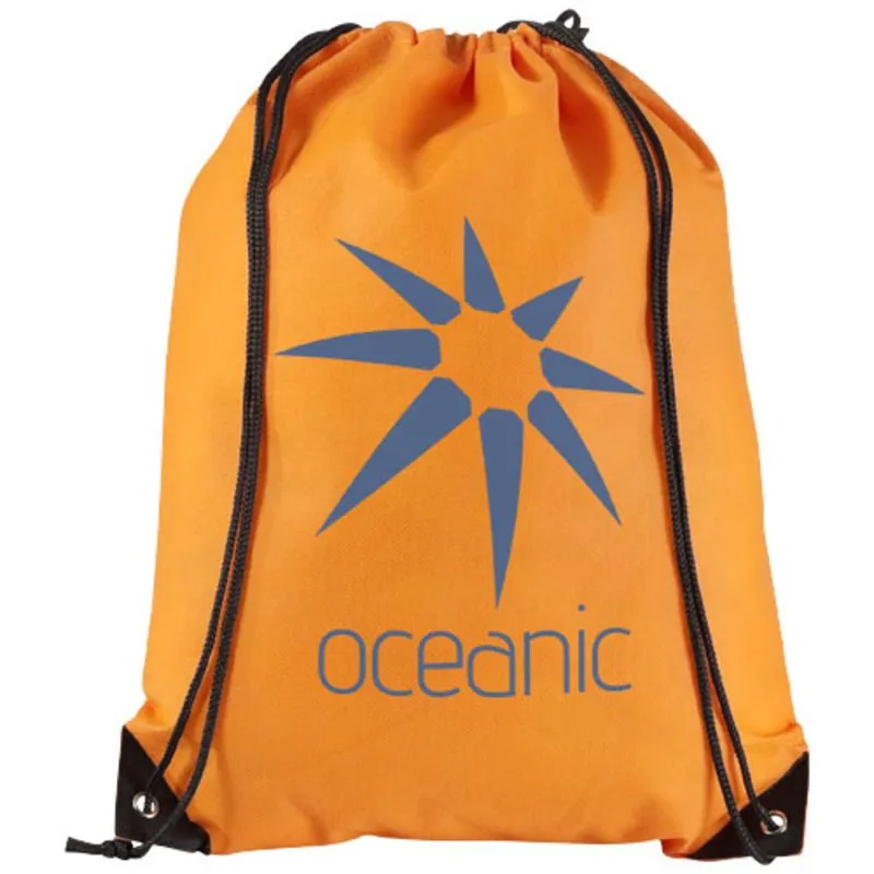 Mochila publicitaria de cuerdas no tejida Evergreen