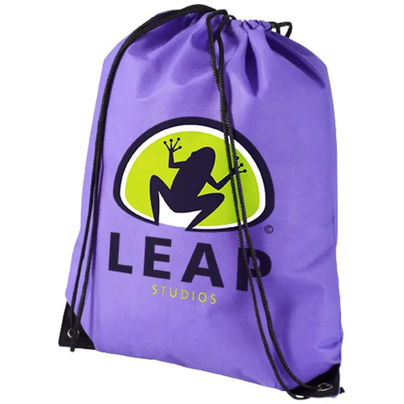 Mochila publicitaria de cuerdas no tejida Evergreen