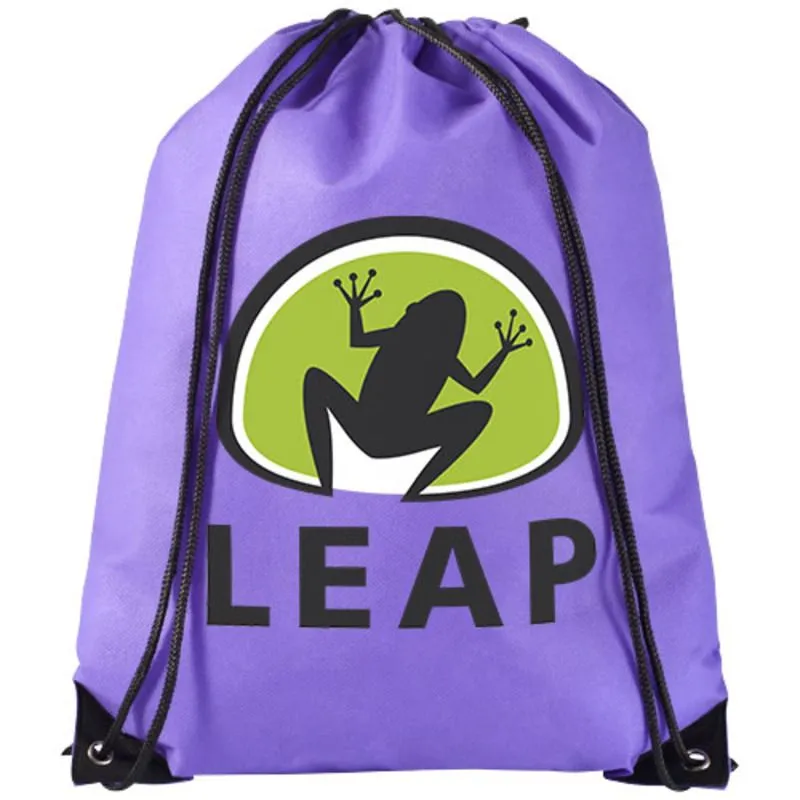 Mochila publicitaria de cuerdas no tejida Evergreen