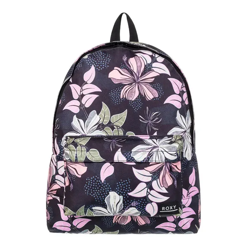 Mochila Roxy Sugar Baby Printed Negro Floreado