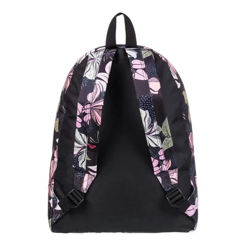 Mochila Roxy Sugar Baby Printed Negro Floreado
