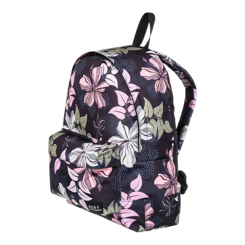 Mochila Roxy Sugar Baby Printed Negro Floreado
