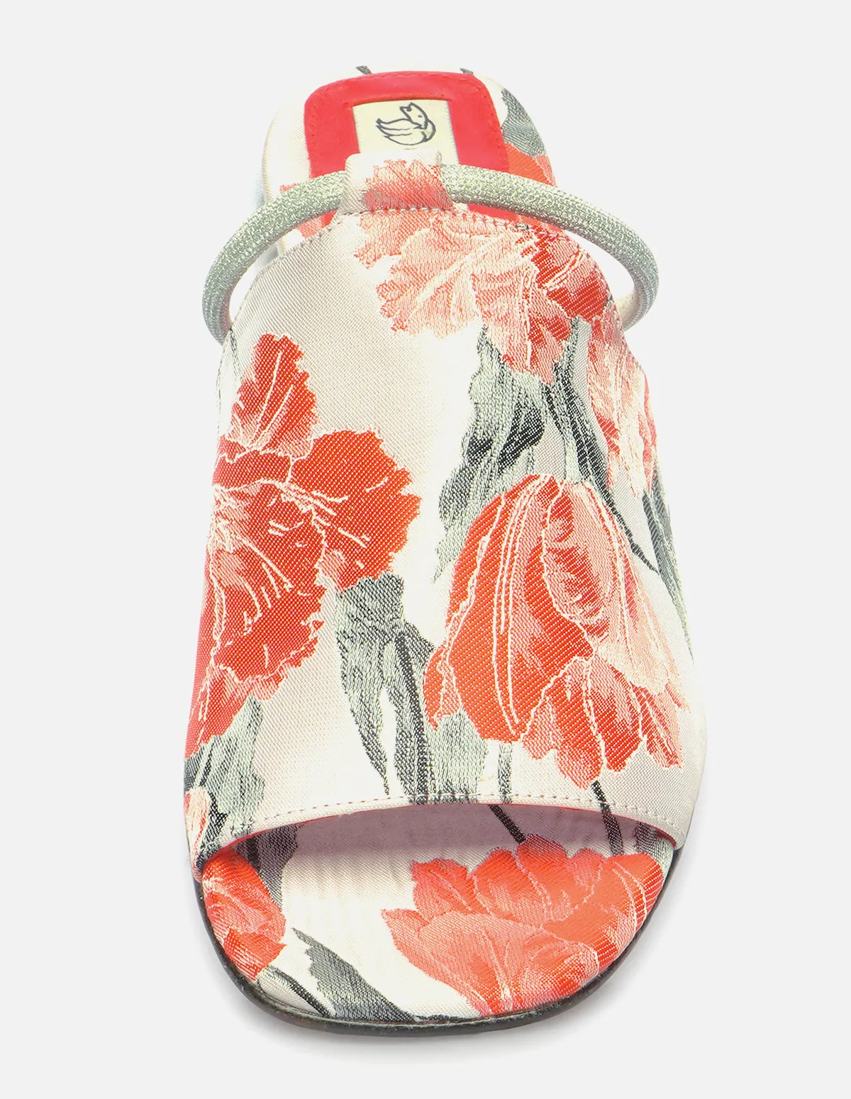 Mule en Textil Floral con Pulsera