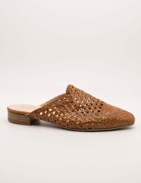 Mule Kess 22905 cuoio trenzado de mujer.