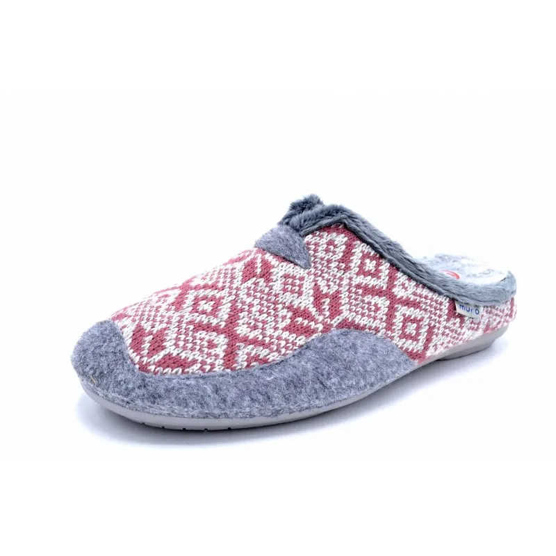 Muro 2706 Rosa | Zapatilla de casa plantilla extraíble relax