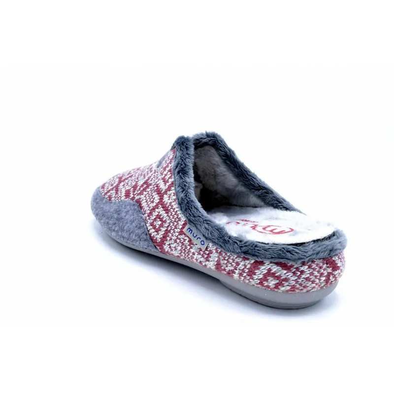 Muro 2706 Rosa | Zapatilla de casa plantilla extraíble relax