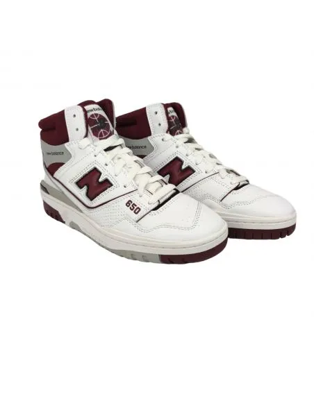 NEW BALANCE Zapatillas 650 White/Bordeaux