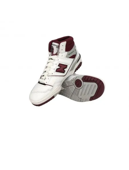 NEW BALANCE Zapatillas 650 White/Bordeaux