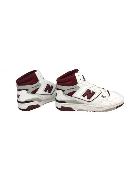 NEW BALANCE Zapatillas 650 White/Bordeaux
