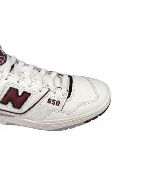 NEW BALANCE Zapatillas 650 White/Bordeaux