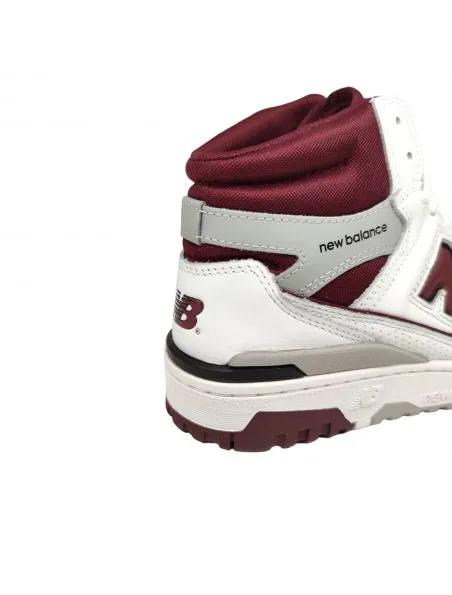 NEW BALANCE Zapatillas 650 White/Bordeaux