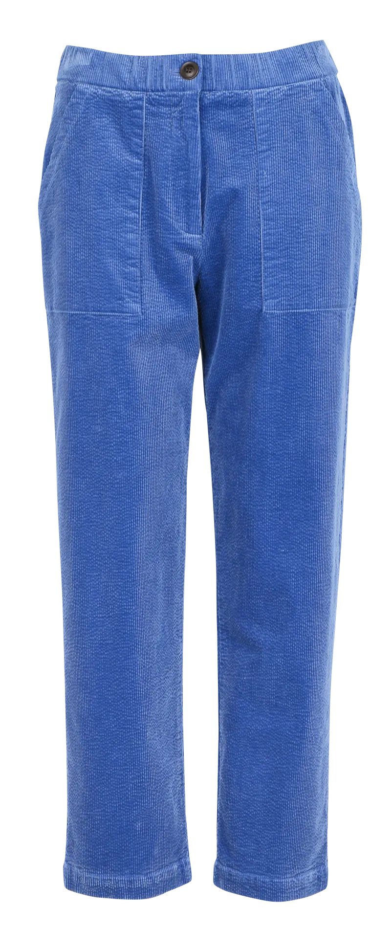 NICE THINGS Pantalón zanahoria de algodón mezclado en azul