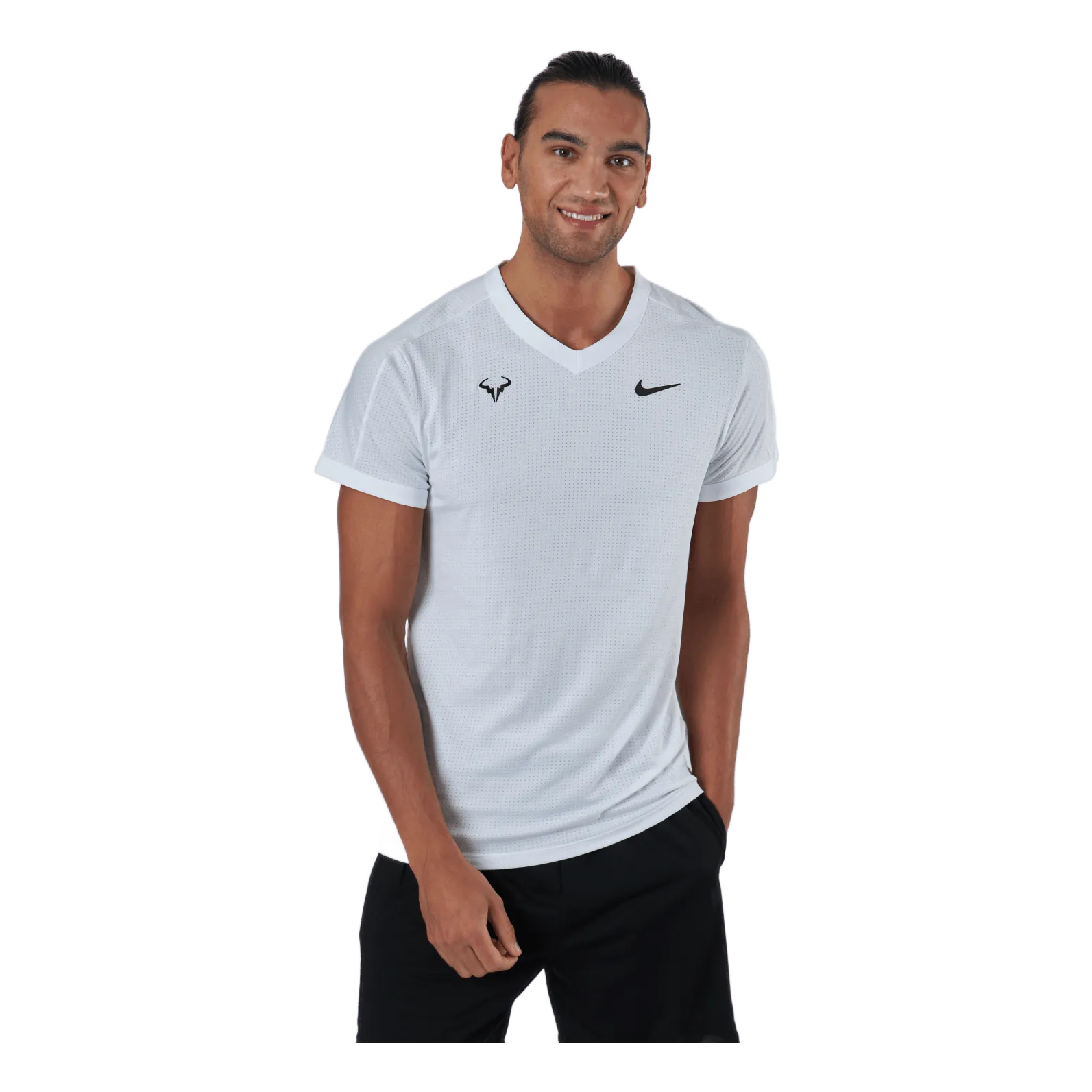 NIKE DRIFIT ADV RAFA SS TOP WHITE