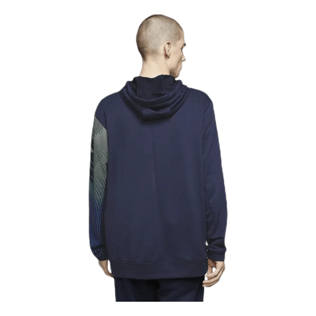 Nike Dry Hoodie Linear Vision Po Blue
