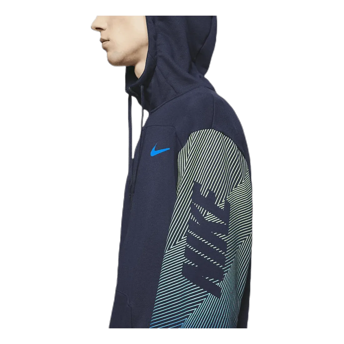 Nike Dry Hoodie Linear Vision Po Blue