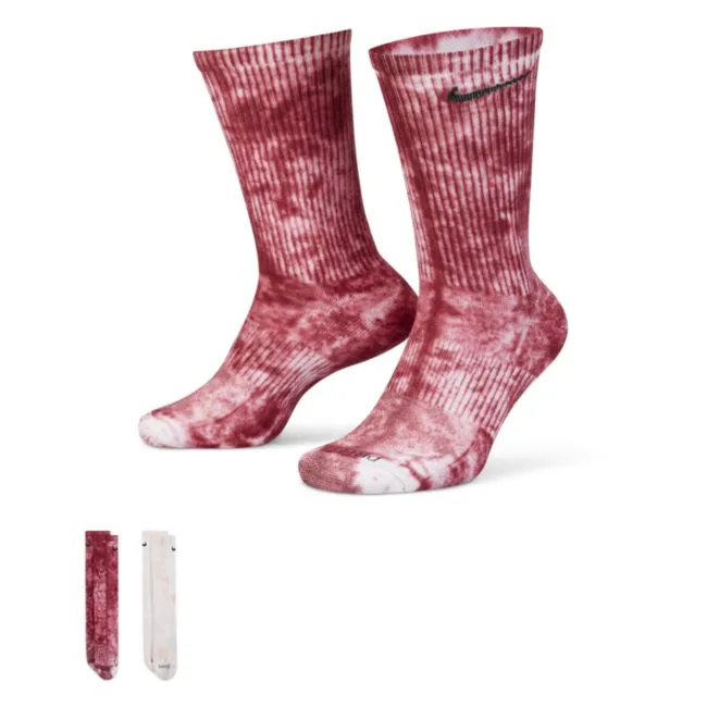 NIKE EVERYDAY PLUS CUSHIONED TIEDYE CREW 2 PAIRS