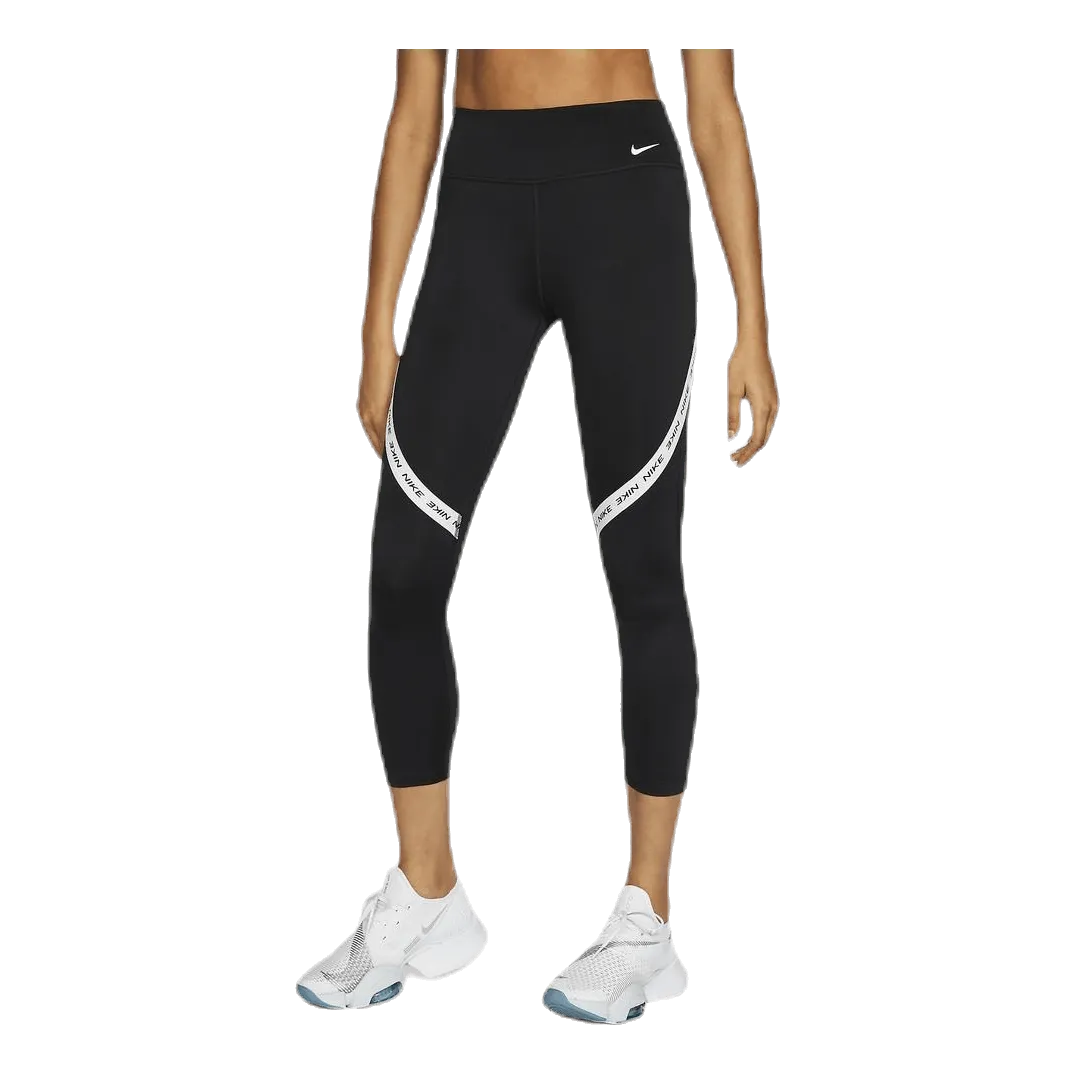 Nike One Tight Crop Novelty White/Black