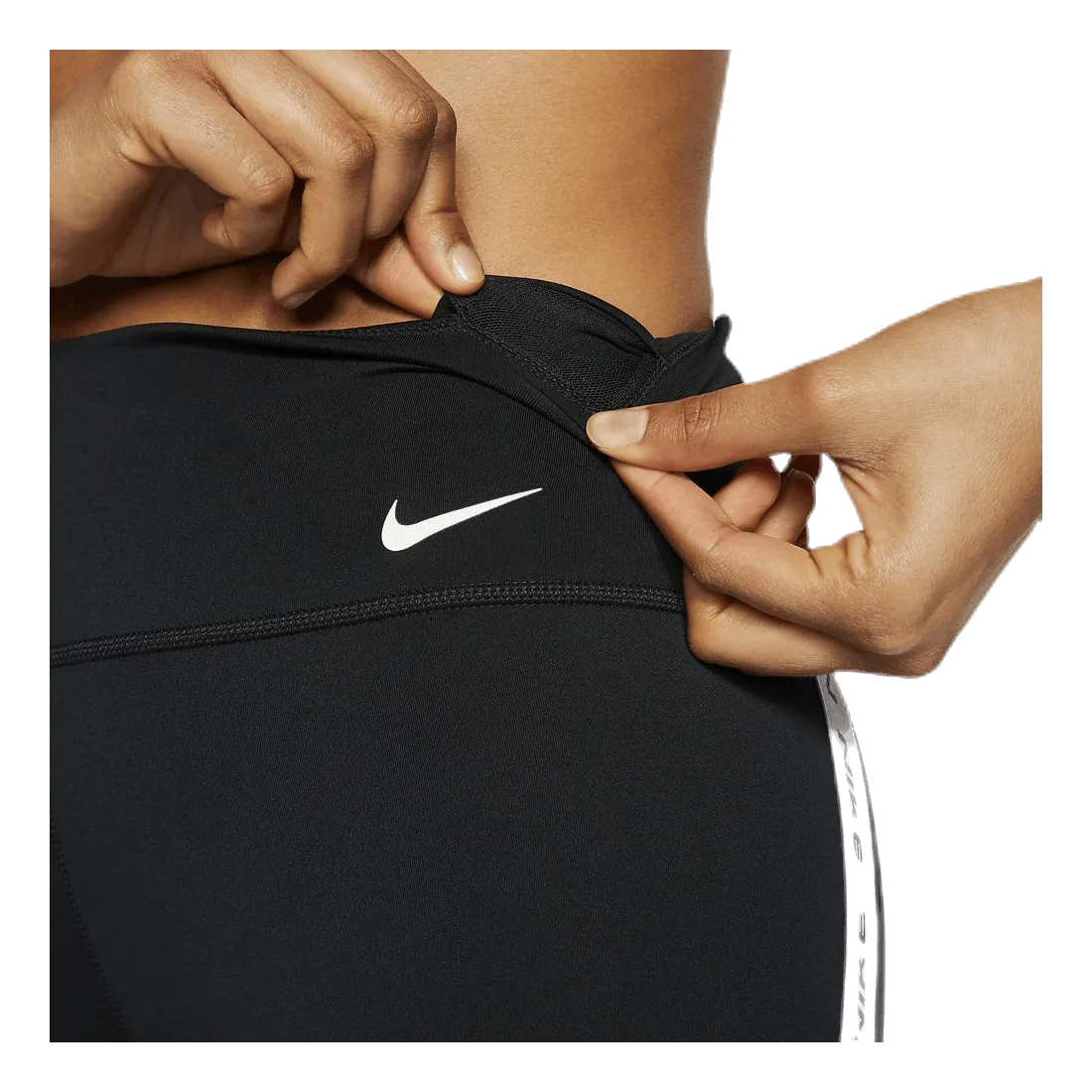 Nike One Tight Crop Novelty White/Black