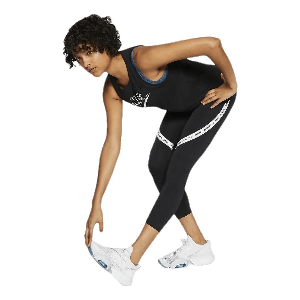 Nike One Tight Crop Novelty White/Black