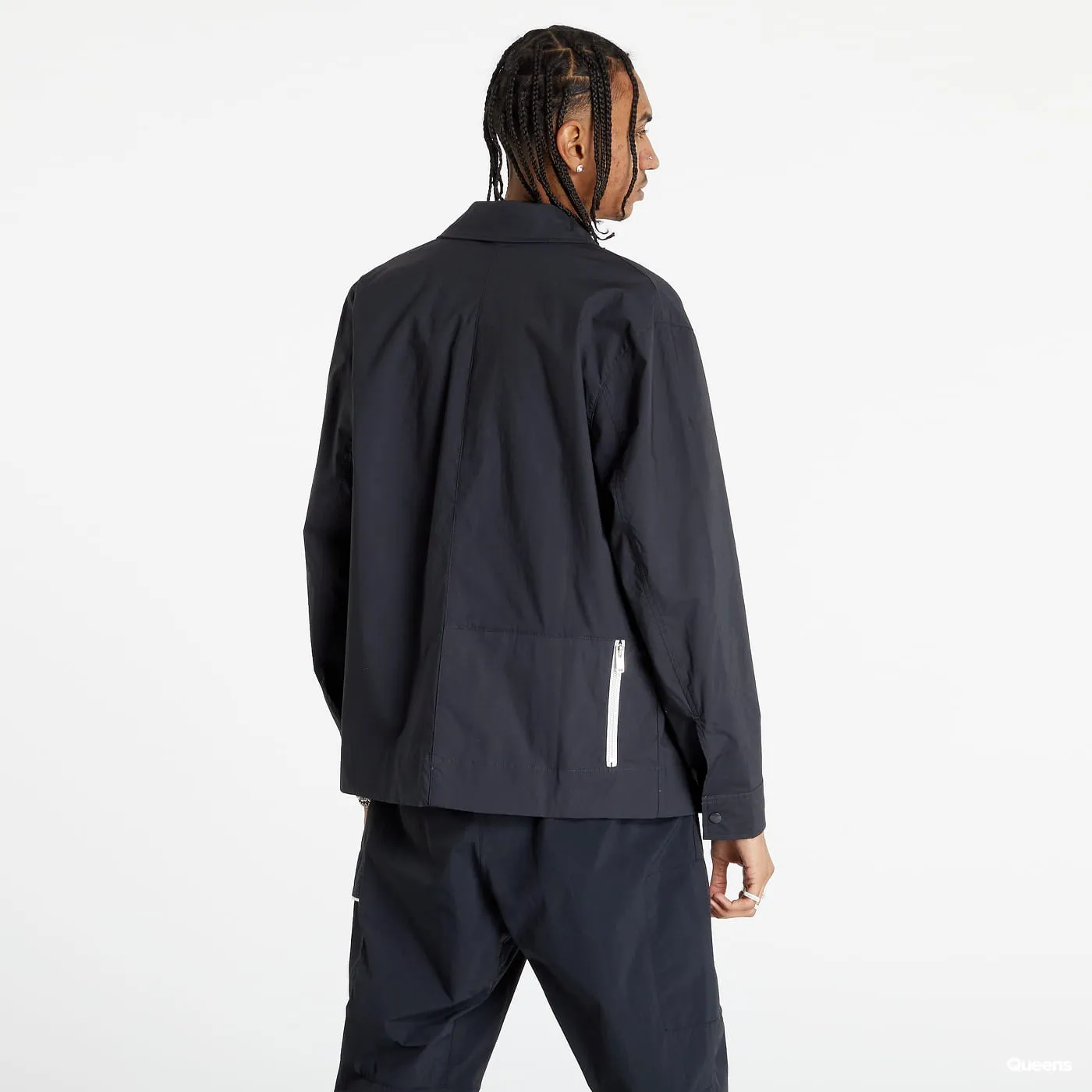 NIKE STYLE ESSENTIALS WOVEN BUTTONUP TOP