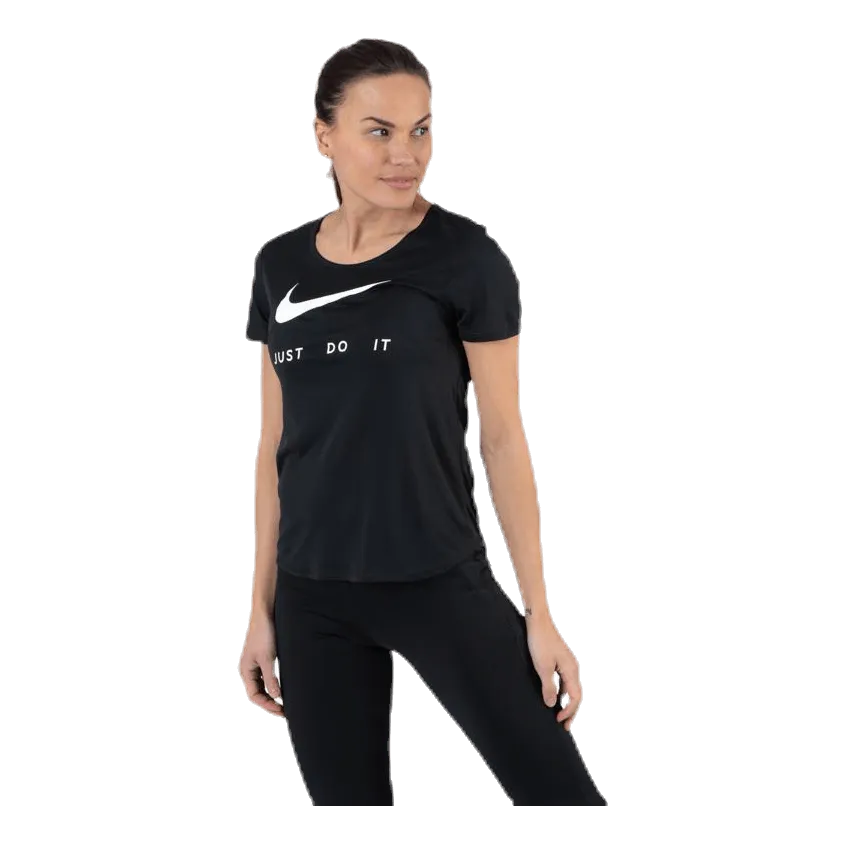 Nike Top SS Swoosh Run White/Black