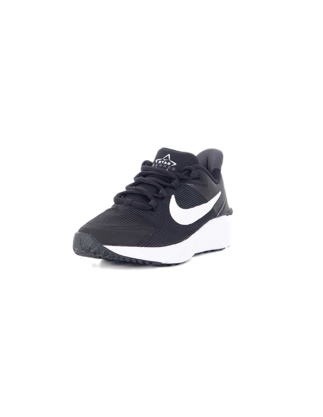 NIKE  ZAPATILLAS NEGRAS Y BLANCAS STAR RUNNER 4 NN NIñO/A